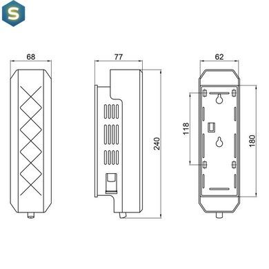 Диспенсер для рідкого мила Qtap Davcovac mydla DM350CP1, Хром