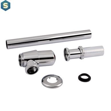 Сифон для раковины Kroner KRM - C965 1 1/4" без выпуска CV022947, Хром