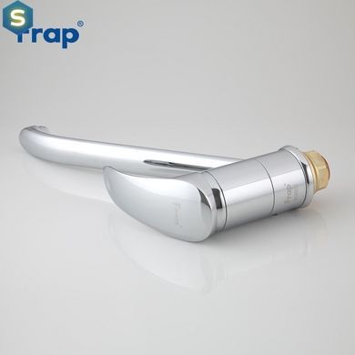 Смеситель для кухни длинный гусак гайка &Oslash;40 Frap 1/10 F4921, Хром