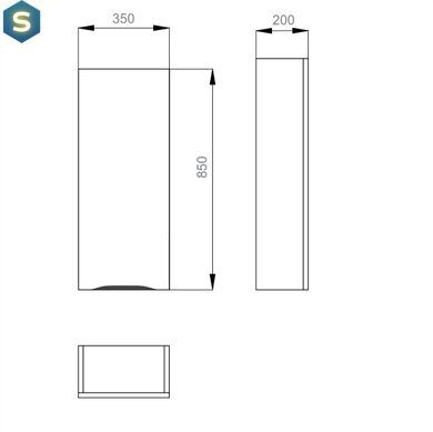 Полупенал Sanwerk Slim "Лига Air" 35 Мессина MV0000402 правый, Орех