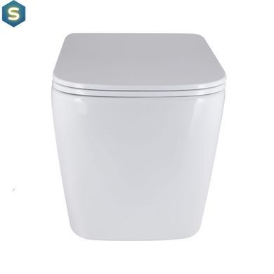 Унітаз підвісний Qtap Tern Ultra Quiet безобідковий з сидінням Soft-close White QT17332303AW, Білий