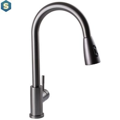 Змішувач для кухні Globus Lux Alpen SBT1-2031-GP, Графит