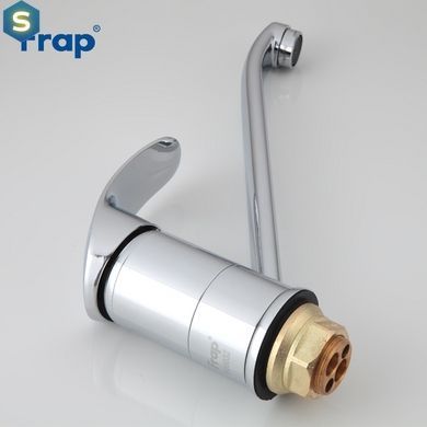 Смеситель для кухни длинный гусак гайка &Oslash;40 Frap 1/10 F4921, Хром