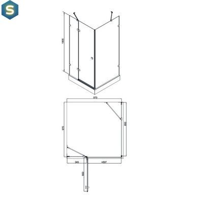 Душевая кабина Qtap Capricorn CRM1011SC6 Clear, Хром, прозрачный, хром