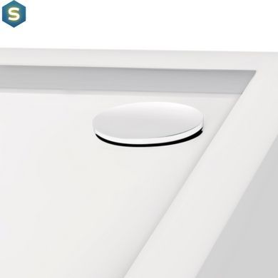 Душевой поддон Qtap Tern 3012812 120x80x12 см + сифон, Белый, Универсальная, белый, мелкий (до 20 см)