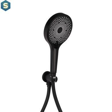 Душова система універсальна Qtap Scorpio прихованого монтажу на два споживача QTSCO113BLM45897 Black matt, Черный матовый