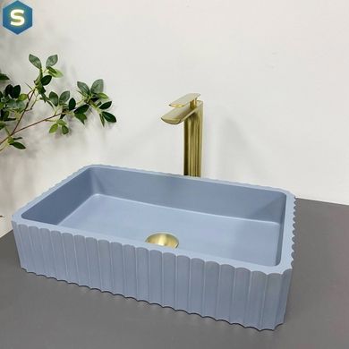Умивальник (раковина) VBI FLORENTIA BLUE MATT накладний, Каппучино
