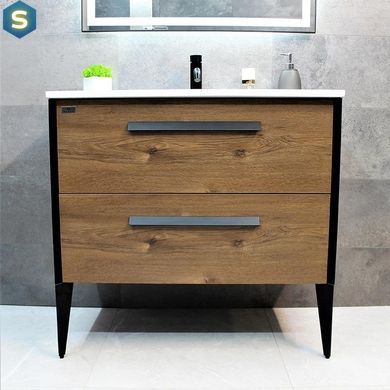 Тумба с умывальником Rexon Madera RX41CO/090 Crarmel Oak 14190C