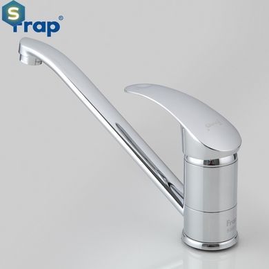 Смеситель для кухни длинный гусак гайка &Oslash;40 Frap 1/10 F4921, Хром