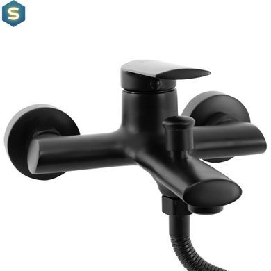 Смеситель для ванны Rea Buzz настенный black REA-B3421, Черный матовый