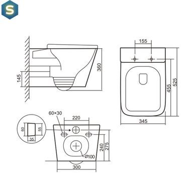 Унітаз підвісний Qtap Tern Ultra Quiet безобідковий з сидінням Soft-close White QT17332303AW, Білий