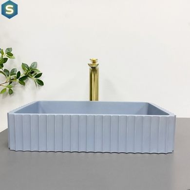 Умивальник (раковина) VBI FLORENTIA BLUE MATT накладний, Каппучино