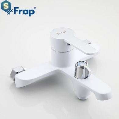 Змішувач для ванни Frap F3241, білий/хром, Хром