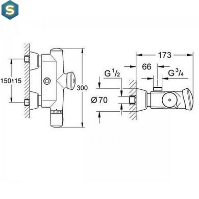 Змішувач для душу Grohe EuroDisc 36244000