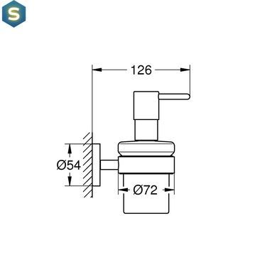Дозатор рідкого мила Grohe QuickFix Start 411952430, Черный матовый