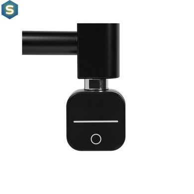 Рушникосушка електрична Zehnder Virando 786 x 500 мм чорна з проводом (AB-080-050-9017-NEX-SC), Черный матовый, Праве, Електронний