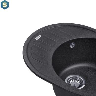 Кухонна мийка гранітна Kroner KRP Komposit GRB-6250 CV027416, Графит