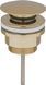 Донний клапан для раковини VBI brushed gold click-clack універсальний VBI-059000BG, Золотий