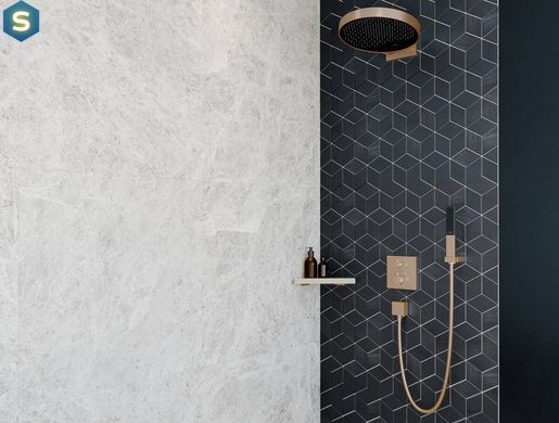 Поличка кутова Hansgrohe AddStoris 14.8 х14.8 x 30.5 см Brushed Bronze 41741140