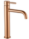 Змішувач для умивальника Rea Lungo brushed copper високий REA-B1114, Теплый закат