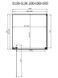Душова кабіна Dusel DL198B + DL196B Black Matt 1000x1000x1900, Черный матовый, прозорий, чорний матовий, 100x100