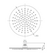 Верхний душ Ponsi Showerhead Ultraflat BNSOFXSF25, Хром