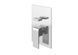 Душевая система Kohlman Saxo 20 chrome + BOX скрытого монтажа QW210SQ20, Хром