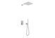 Душевая система Kohlman Saxo 20 chrome + BOX скрытого монтажа QW210SQ20, Хром