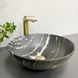 Умивальник (раковина) VBI AMALFI BLACK ONYX MATT накладний, узор