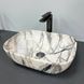 Умывальник (раковина) VBI RAVENNA LIGHT GREY ONYX GLOSSY накладной, узор