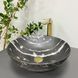 Умивальник (раковина) VBI AMALFI BLACK ONYX MATT накладний, узор