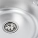 Кухонна мийка з нержавіючої сталі Platinum декор 490 (0,8/180 мм), Decor
