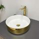 Умывальник VBI Prato gold white накладний VBI-011415, Золотий