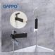 G3281 Змішувач для ванни короткий гусак чорний/хром &Oslash;35 Gappo Atlantic 1/4, Черный матовый