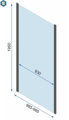 Душевая кабина Rea Rapid Slide 100x160 black REA-K6423 + REA-K6406, Черный матовый, Универсальная, прозрачный, черный матовый