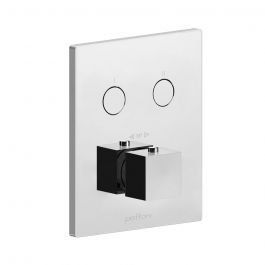 Термостат для душа на 2 потребителя Paffoni Compact Box white matt CPT518BO, Белый матовый