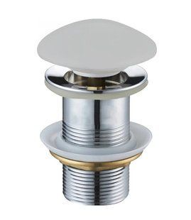 Донный клапан для раковины Mexen click-clack platinum grey matt без перелива MEX-79910-63, Зеленый матовый