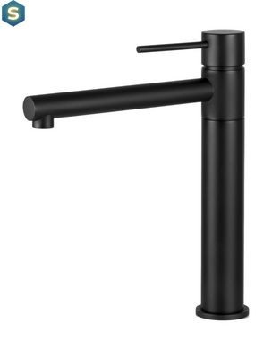 Змішувач для кухні Corsan Lugo black mat з рухомим носиком CMB7521BL, Черный матовый