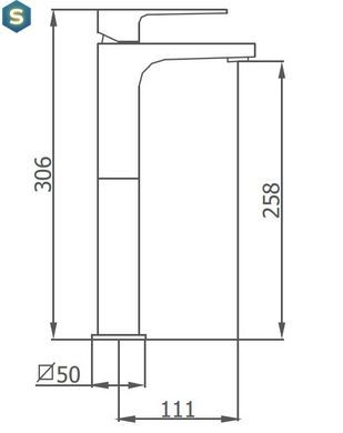 Змішувач для умивальника GRB Kala 60515600, Хром