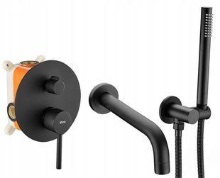 Душова система Rea Lungo black + BOX чорний REA-P6300, Чорний/золото