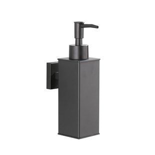Дозатор жидкого мыла VBI Quadro black VBI-040216BL, Черный матовый