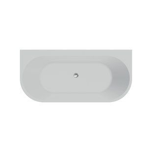 Ванна акриловая отдельностоящая пристенная Koller Pool Euforia 1600x750 White с сифоном 0268250101, Белый