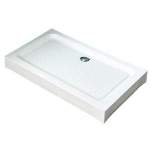 Душевой поддон Volle 80x120x14см прямоугольный,в комплекте с сифоном white 4400.133007, Белый, белый