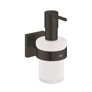 Дозатор жидкого мыла Grohe QuickFix Start Cube 410982430, Черный матовый