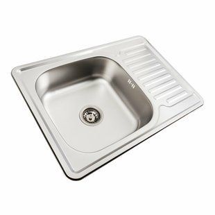 Кухонная мойка из нержавеющей стали Valeso 7050 декор (0,8/180 мм), Decor
