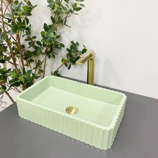 Умивальник (раковина) VBI FLORENTIA LIGHT GREEN MATT накладний, Зелений