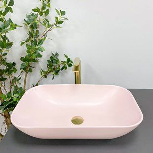 Умивальник (раковина) VBI AVEZZANO PINK MATT накладний, Рожевий