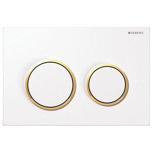Клавиша смыва Geberit Omega20 белый/золото 115.085.KK.1, Золотой