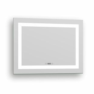 Зеркало Imprese Karlov Option прямоугольное в раме с подсветкой, подогревом и часами 60x80 см m08607600MC