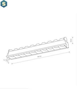 Точковий світильник Nowodvorski 10063 Midi Led 1x40w 3000K 3300Lm IP20 Bl